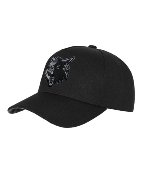 Детская кепка Mitchell & Ness Black Minnesota Timberwolves 404 Club Camo Pro Pinch Snapback Hat