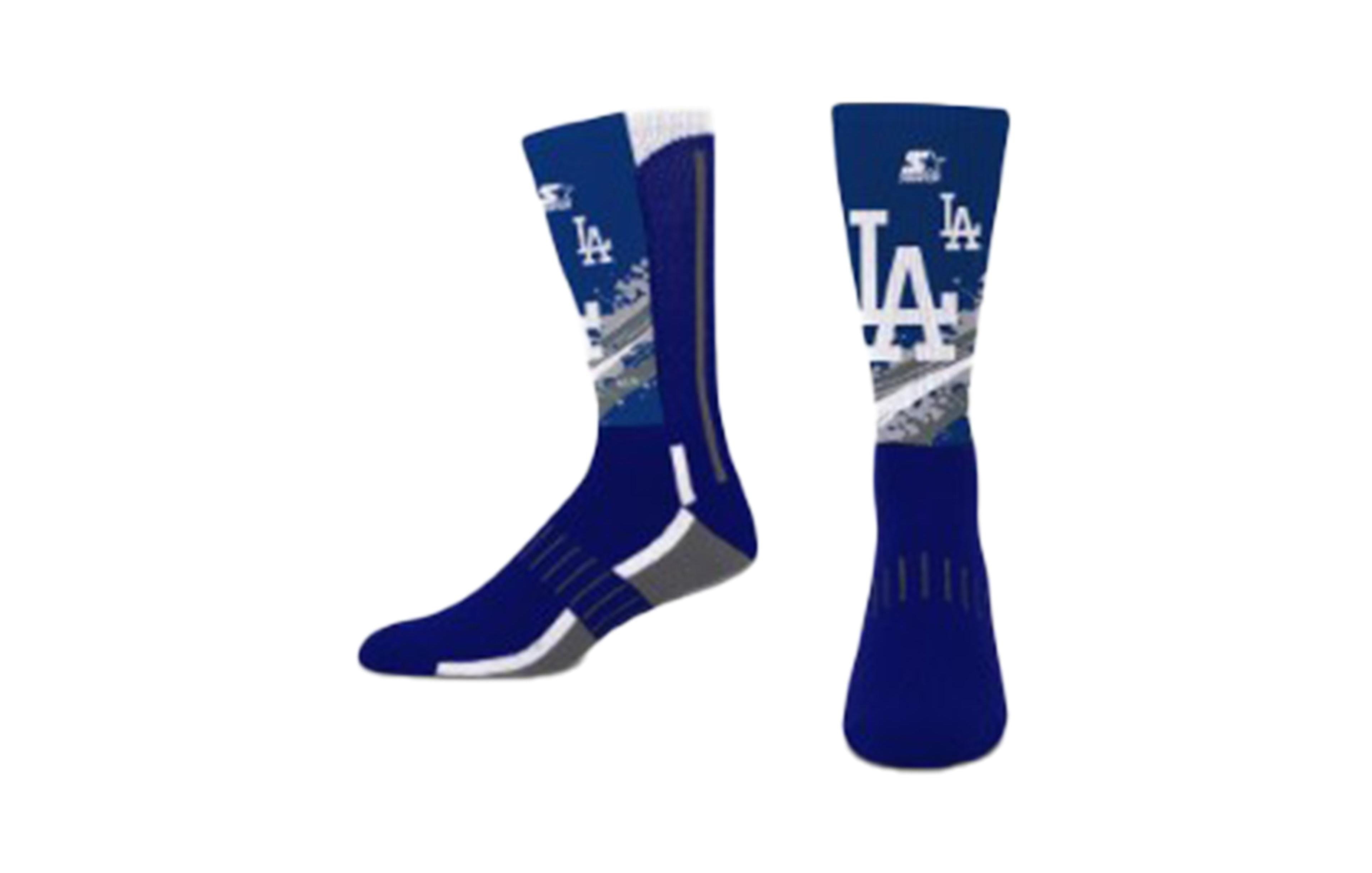 Big Boys and Girls Starter Royal Los Angeles Dodgers Phenom Mascot Crew Socks