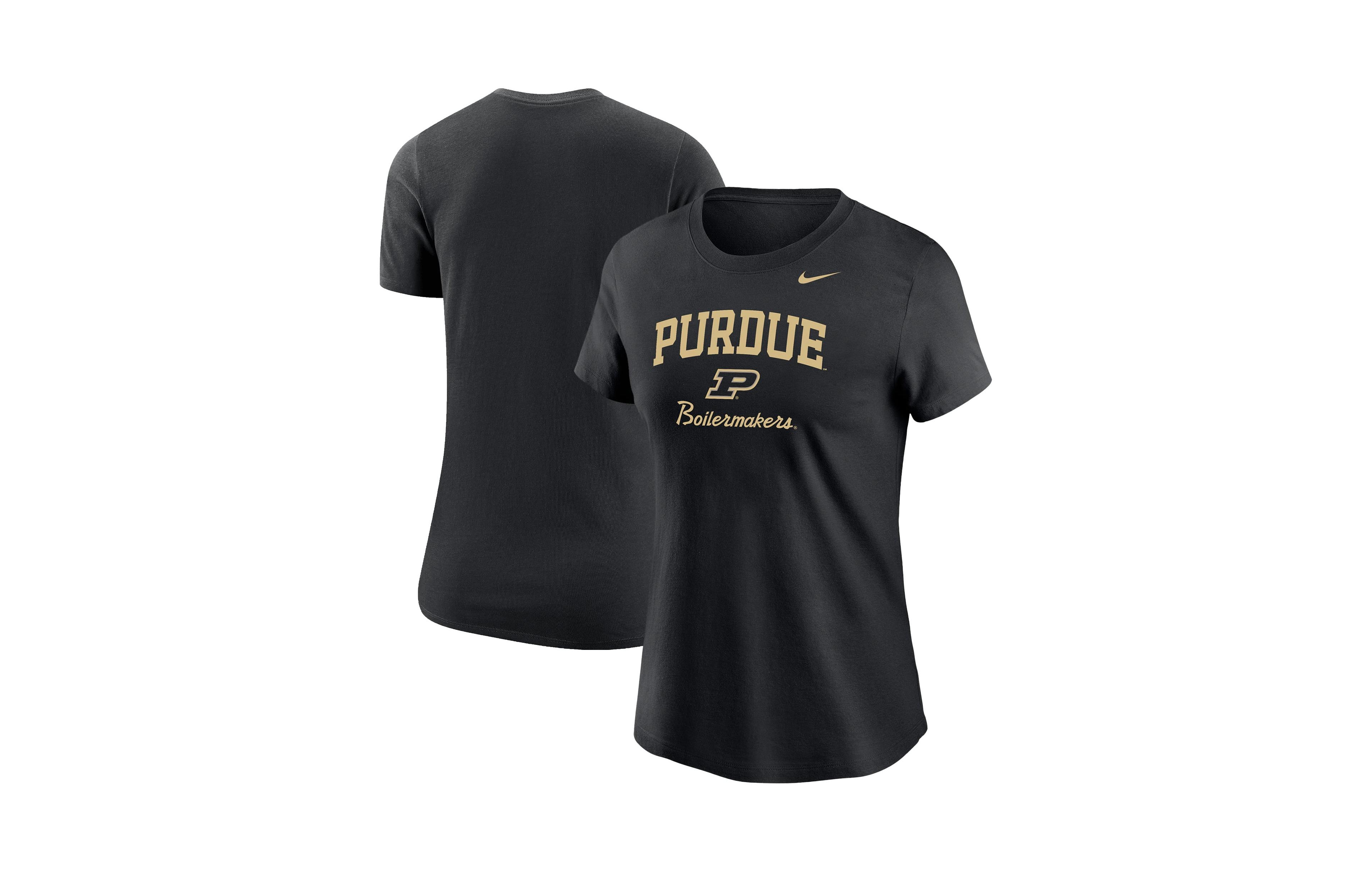 Women's Nike Black Purdue Boilermakers Primary T-Shirt