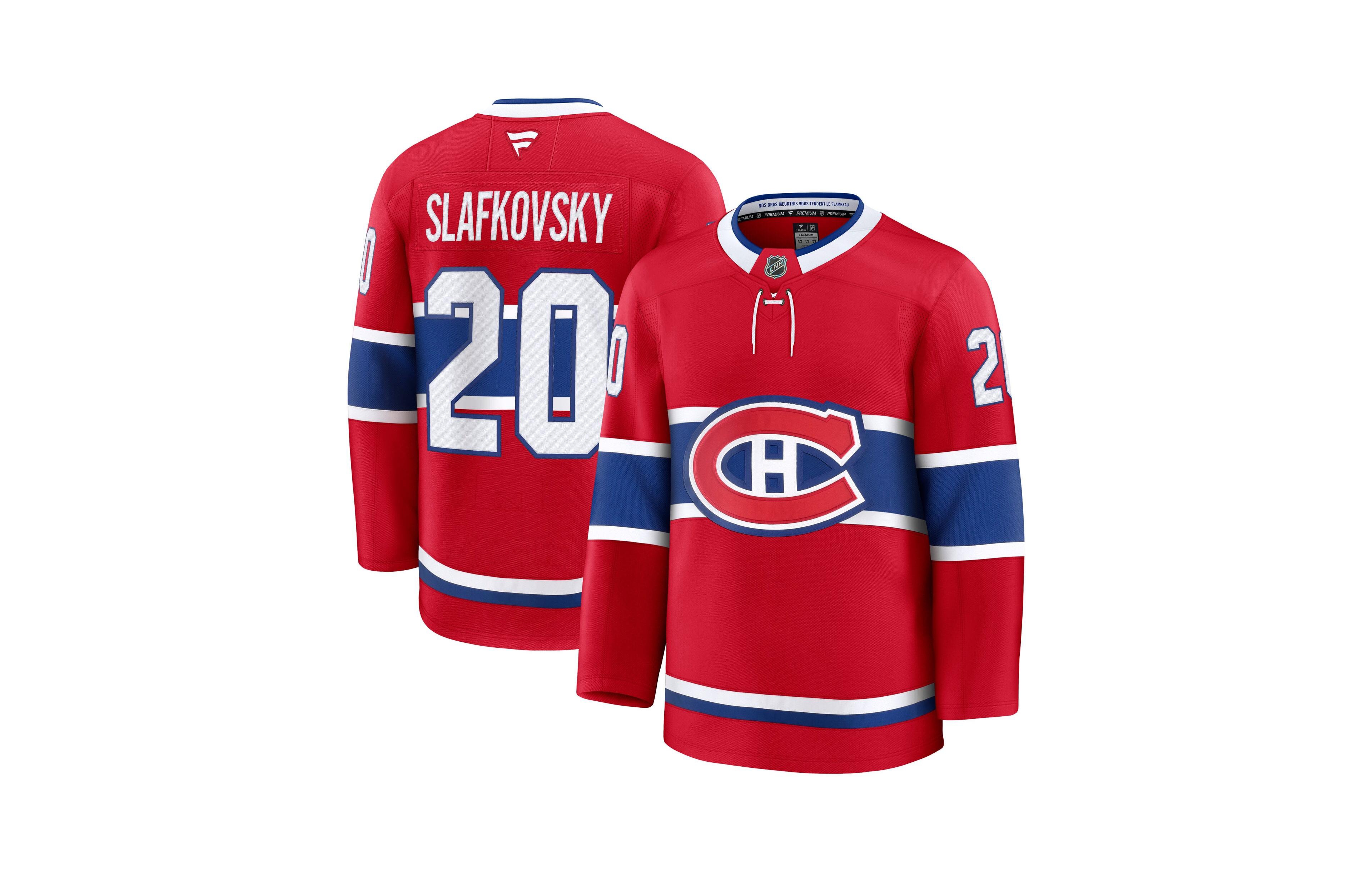 Fanatics Men's Juraj Slafkovsky Red Montreal Canadiens Premium Jersey