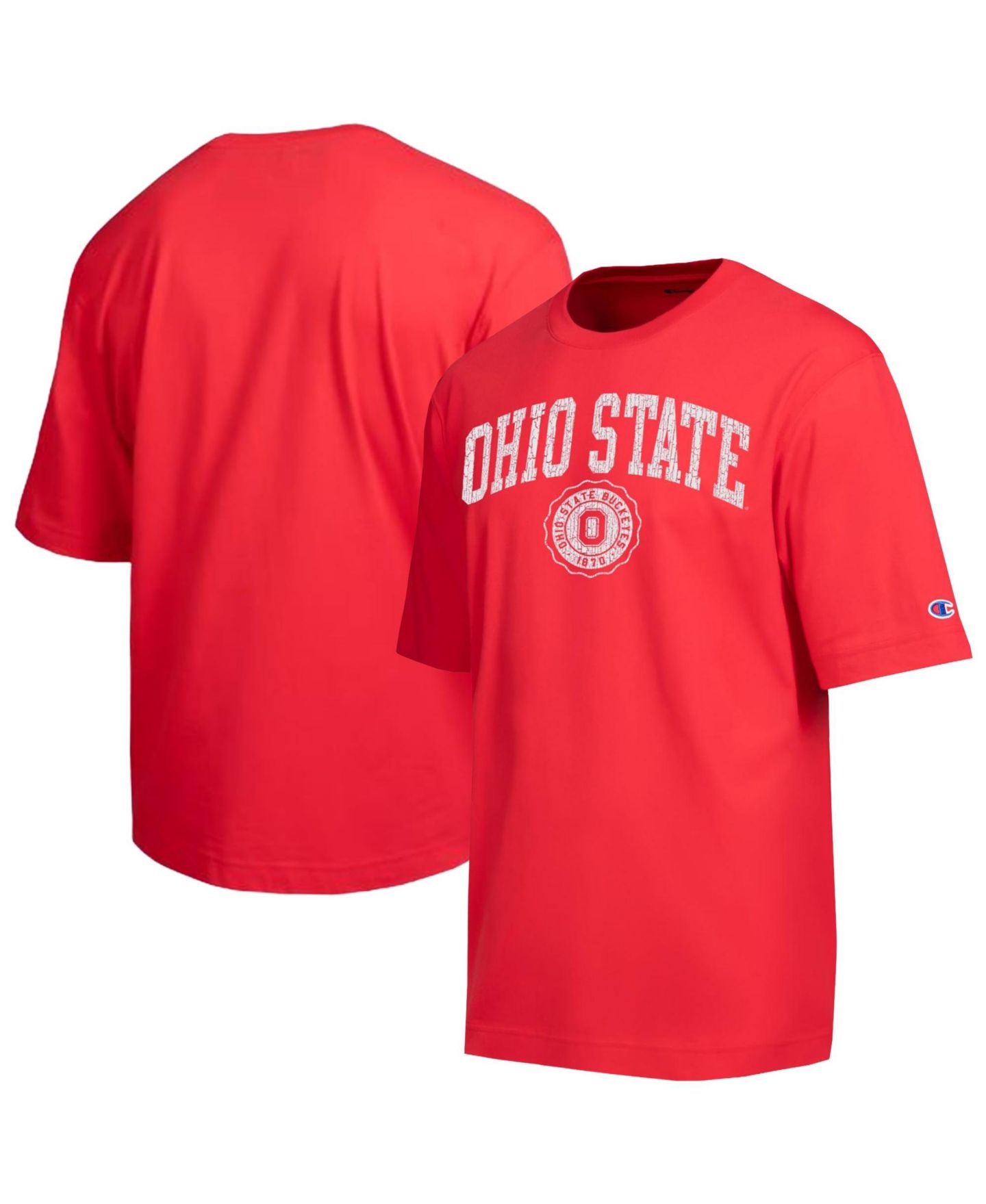 Мужская футболка Champion Scarlet Ohio State Buckeyes Scholar All-Star — фото 1