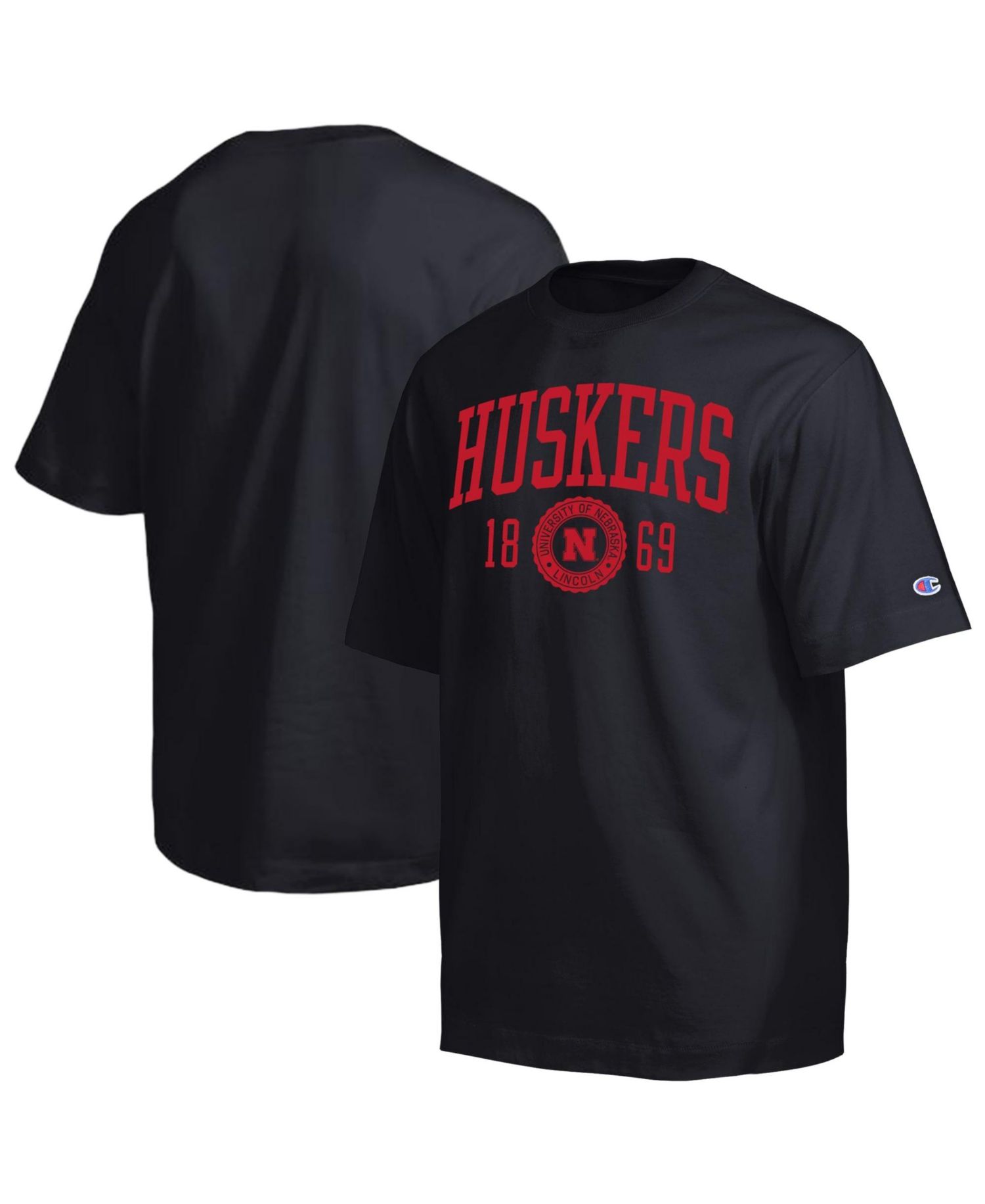 Men's Black Nebraska Huskers Established Tradition Heavyweight T-Shirt