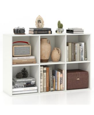 Modern 6-Cube Bookcase with Anti-tipping Kits for Bedroom Living Room