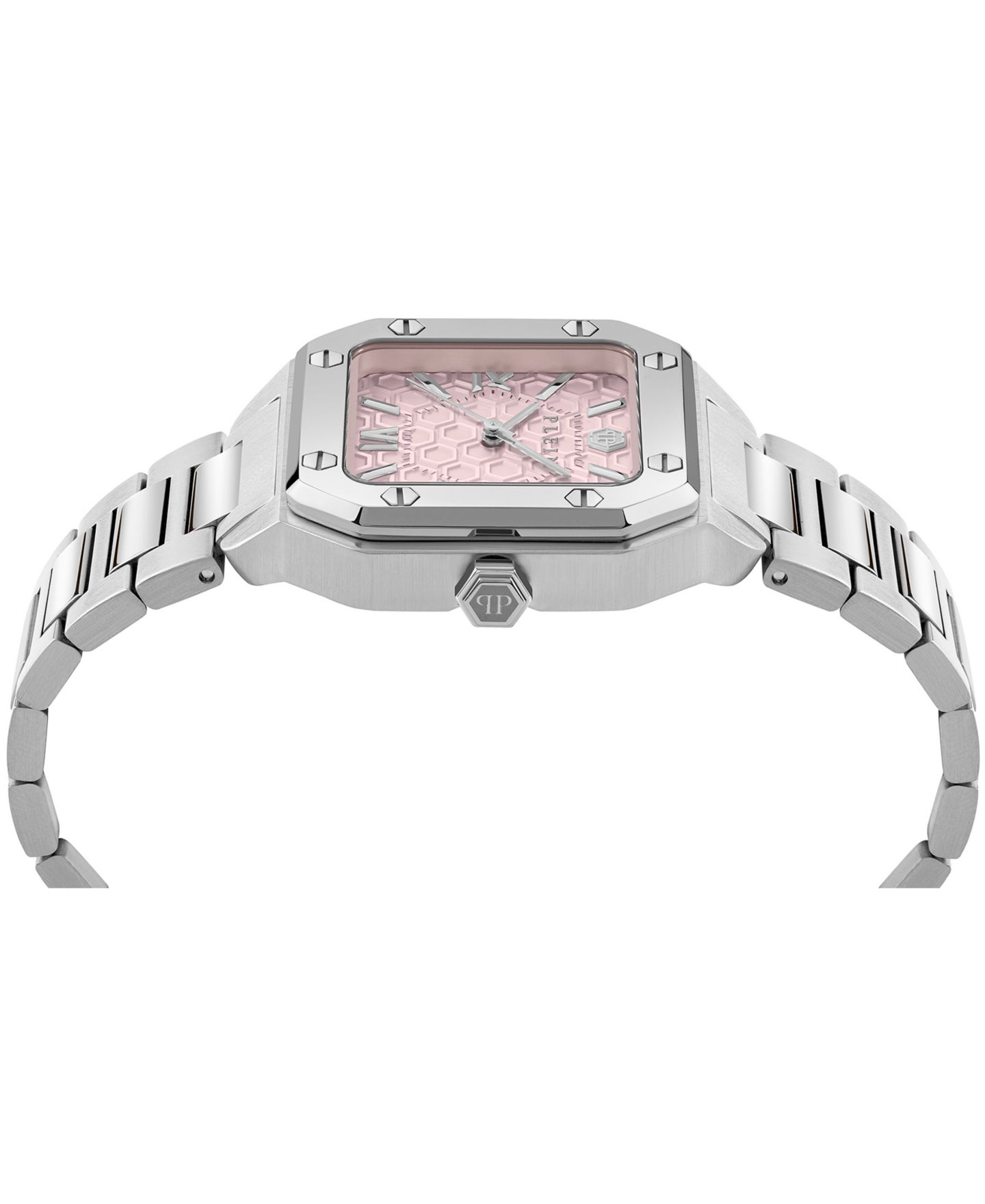Женские часы Philipp Plein Plein Edge Silver Stainless Steel Bracelet Watch, 34mm — фото 3