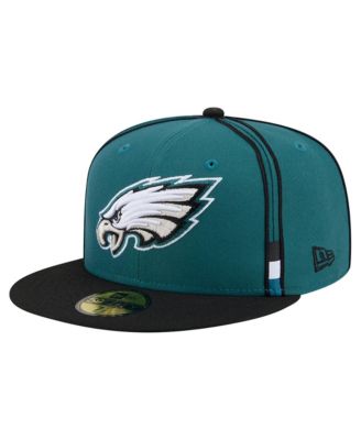 Men's Midnight Green Philadelphia Eagles Soutache 59FIFTY Fitted Hat