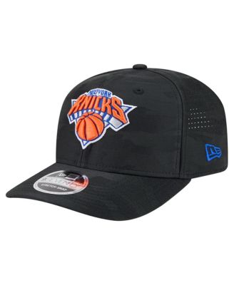 Men's Black New York Knicks Camo 9SEVENTY Perforated Adjustable Hat
