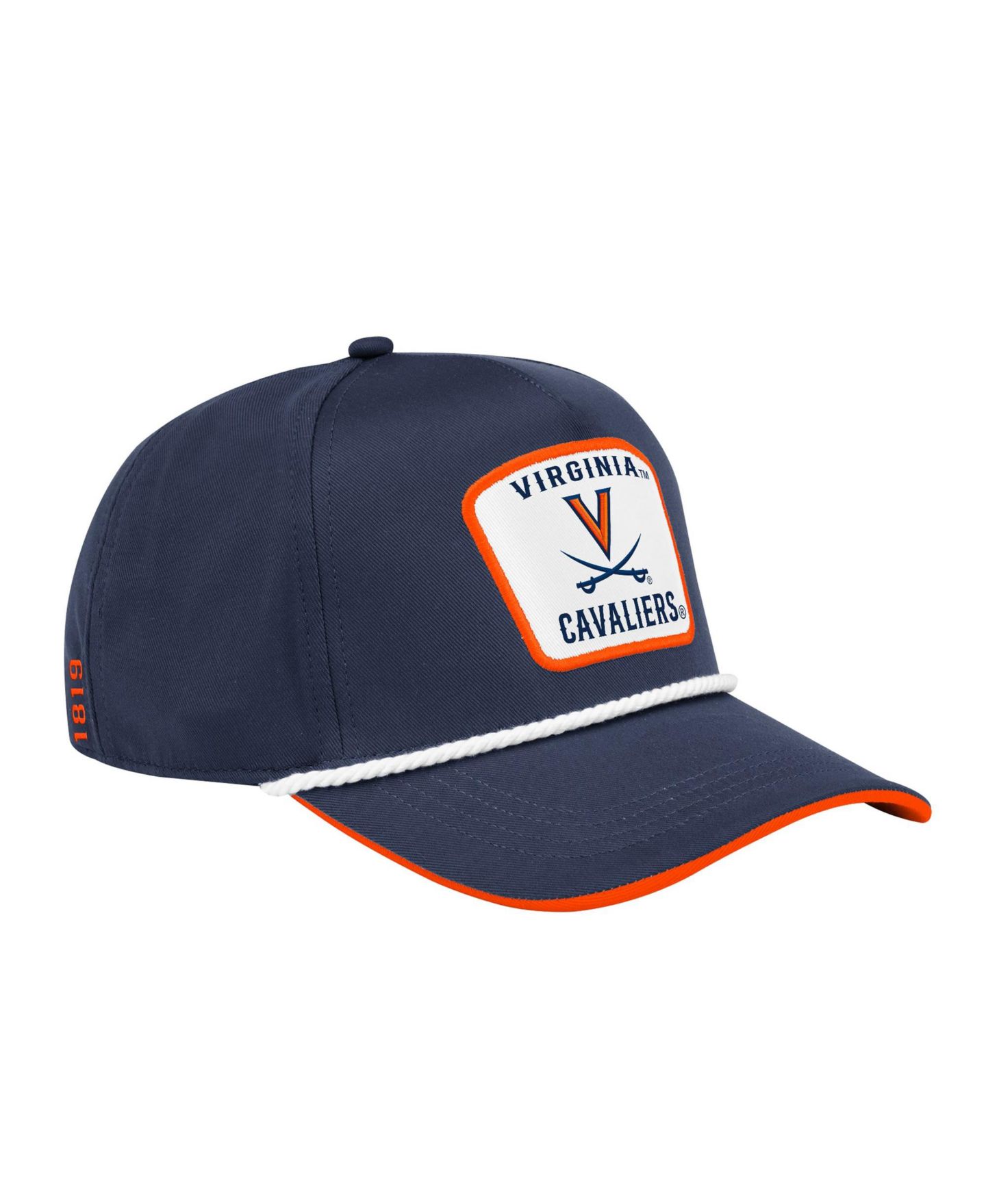 Мужская кепка Colosseum Navy Virginia Cavaliers Hits the Road Podium Adjustable Hat — фото 3