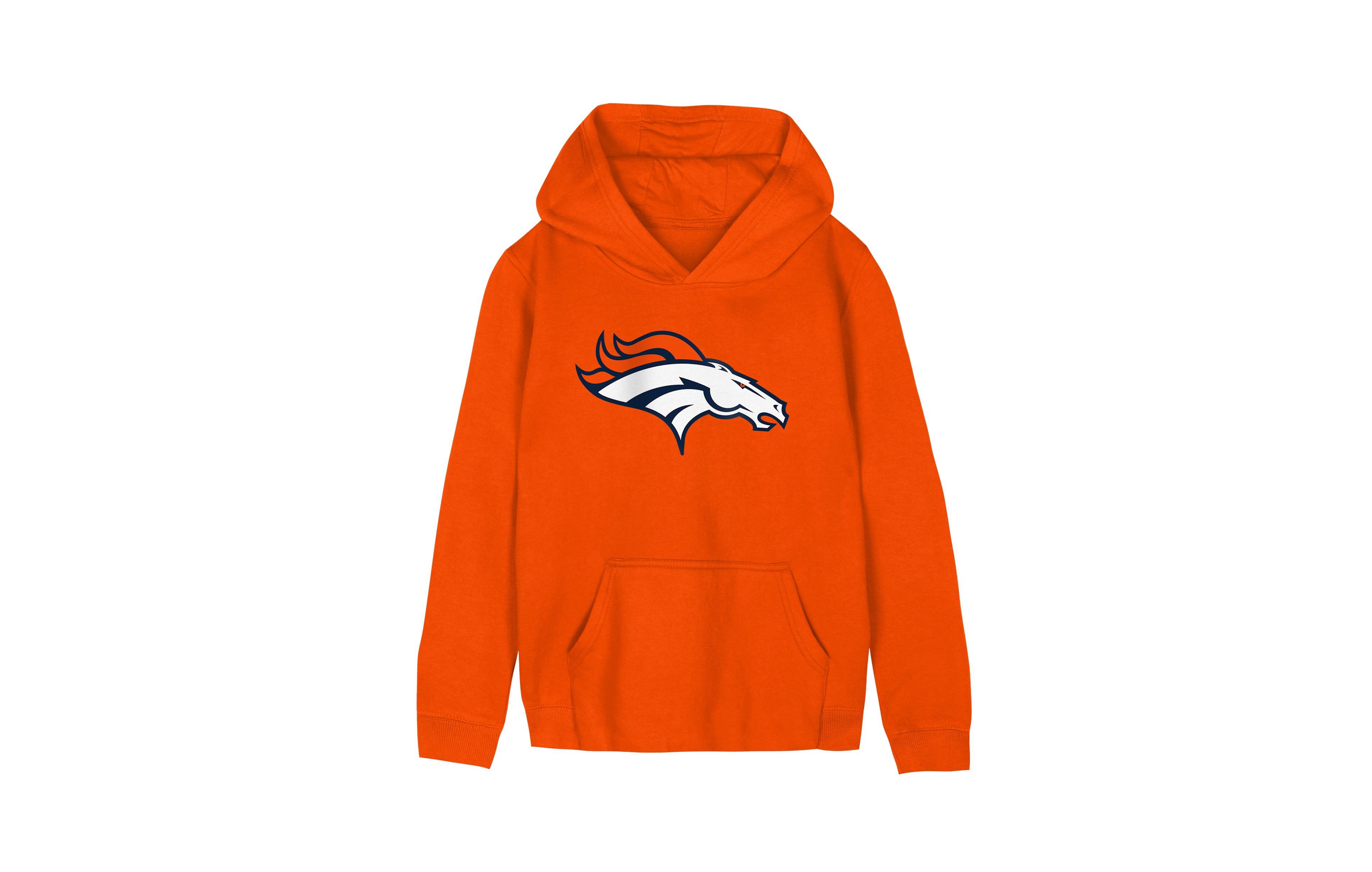 Preschool Outerstuff Orange Denver Broncos Primary Logo Fleece Hoodie