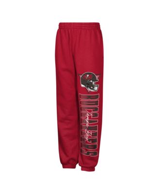 Big Boys and Girls Red Tampa Bay Buccaneers Run & Gun Sweatpants