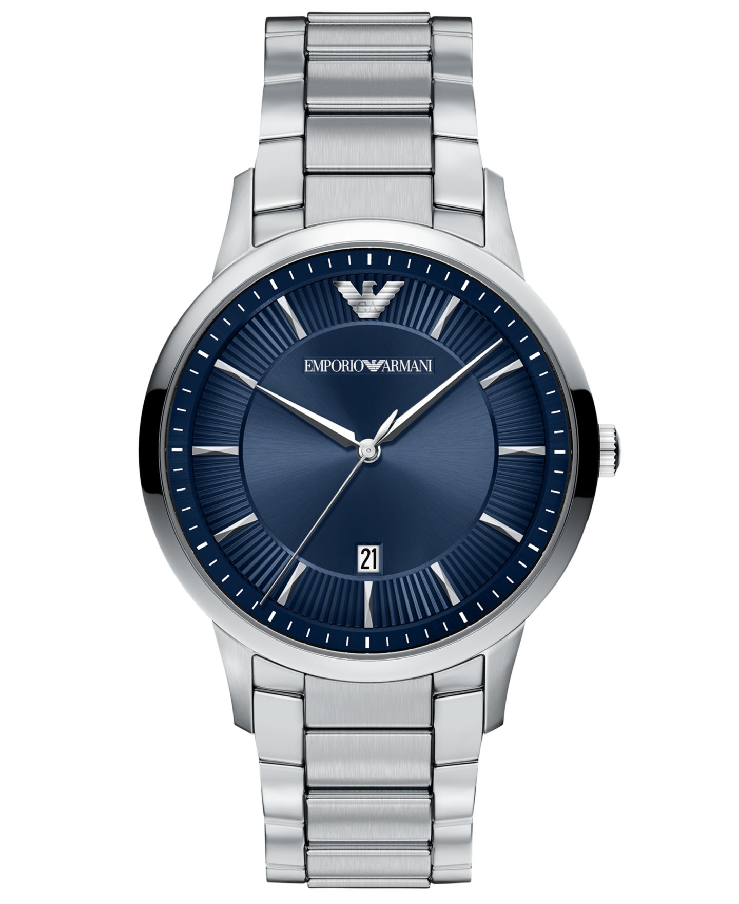Мужские кварцевые часы Emporio Armani Archetipo с датой из нержавеющей стали, 43 мм — фото 1