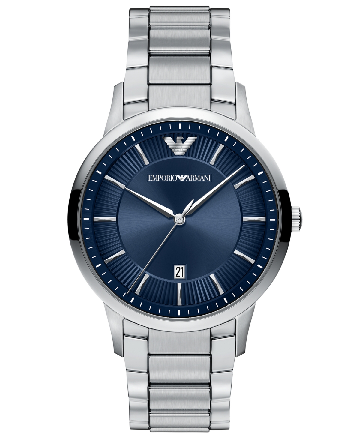 Emporio Armani Men's Quartz Three-Hand Date Archetipo Stainless Steel Watch, 43mm