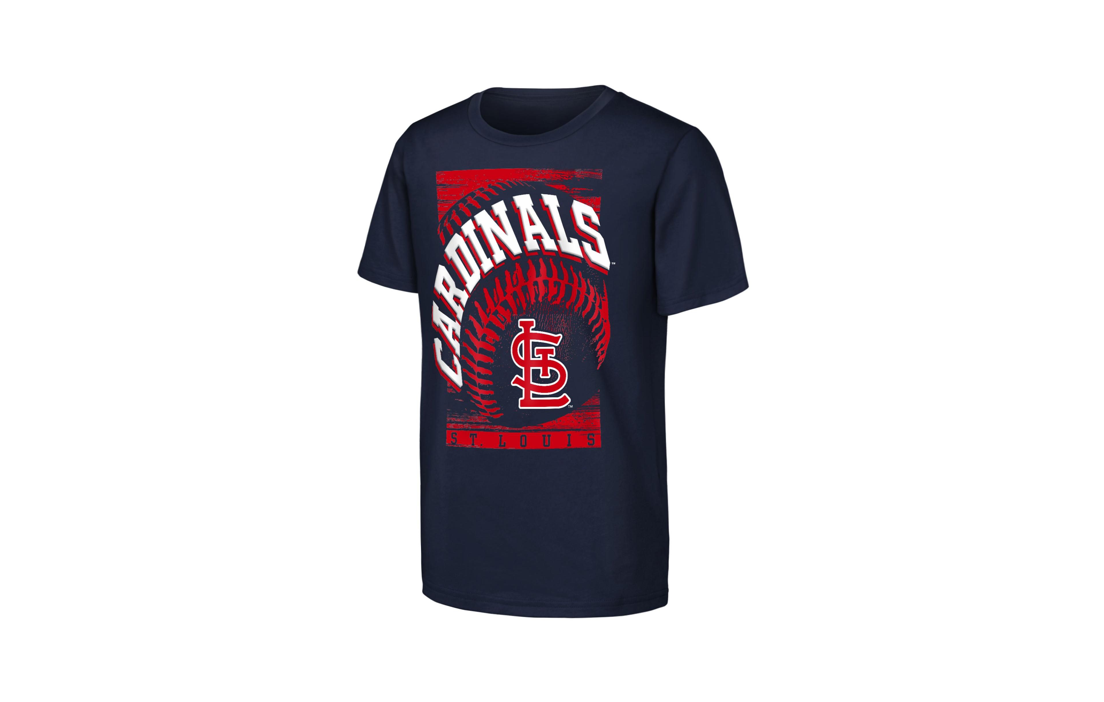 Big Boys and Girls Outerstuff Navy St. Louis Cardinals Speed Pitch T-Shirt