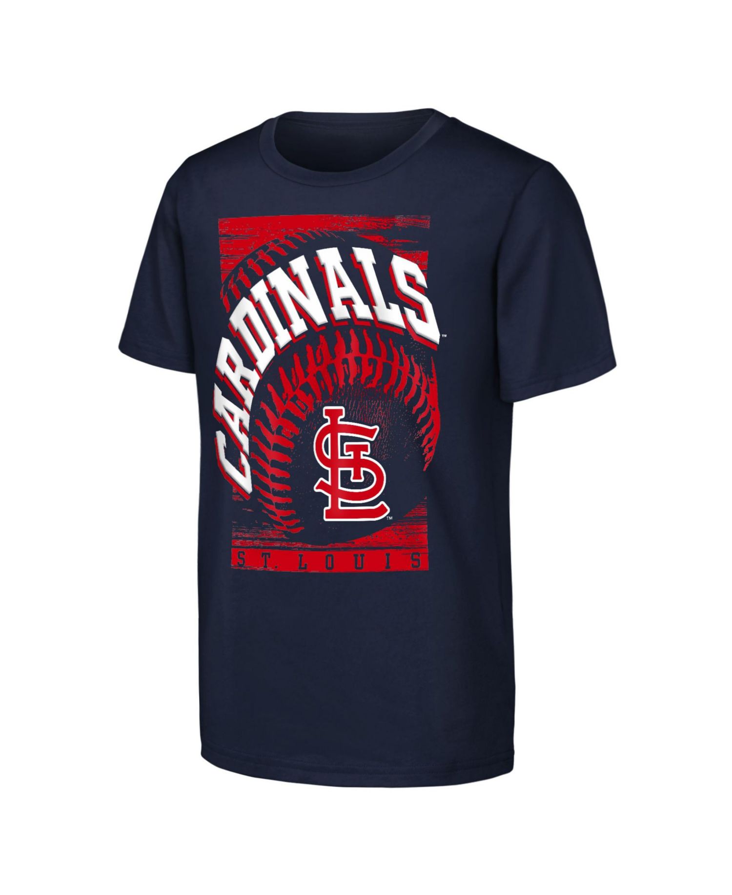Big Boys and Girls Navy St. Louis Cardinals Speed Pitch T-Shirt