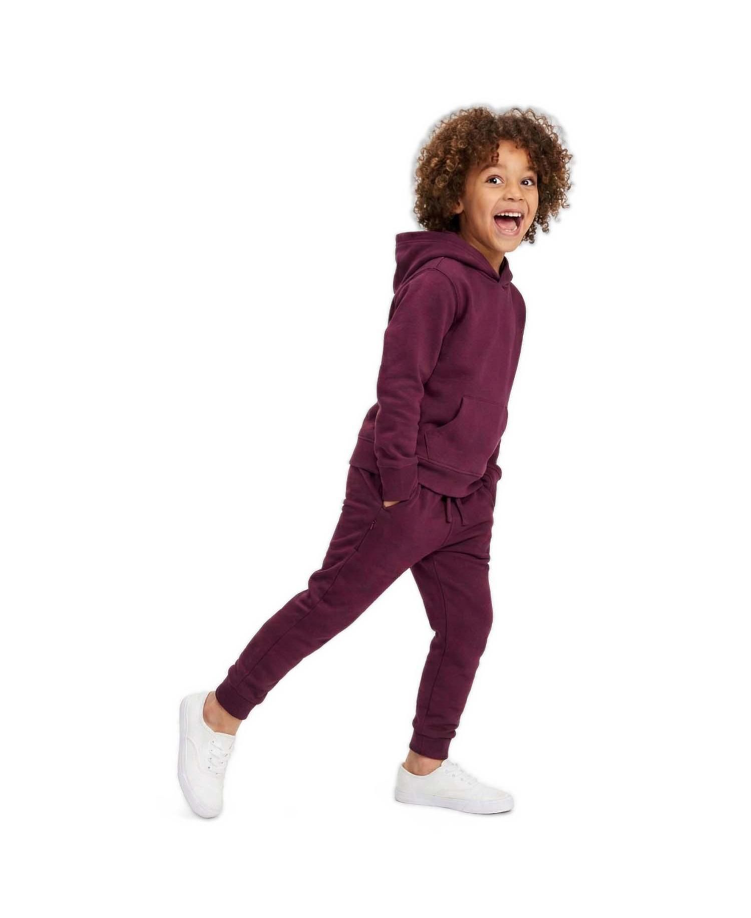 Boys' and Girls' Funday Cotton Drawstring Zipper-Pocket Joggers