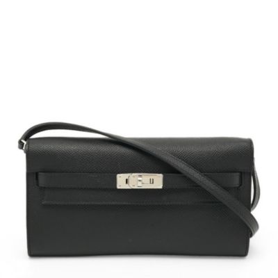 Kelly Turn-Lock Epsom Leather Crossbody Wallet