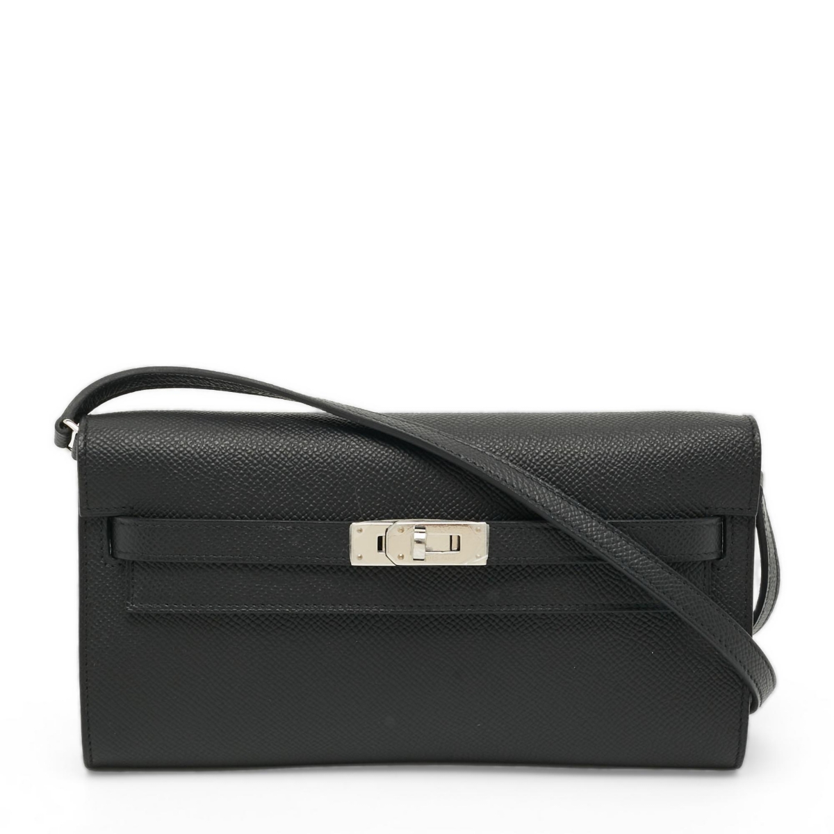 Pre-Owned HERMES Kelly Turn-Lock Epsom Leather Crossbody Wallet