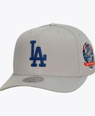 Men's  Gray Los Angeles Dodgers Secondary Pro Snapback Hat