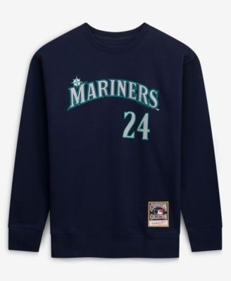 Men's Ken Griffey Jr. Navy Seattle Mariners Classic Player Number Sweatshirt