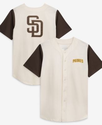 Men's Profile Cream San Diego Padres Big & Tall Full-Button Jersey