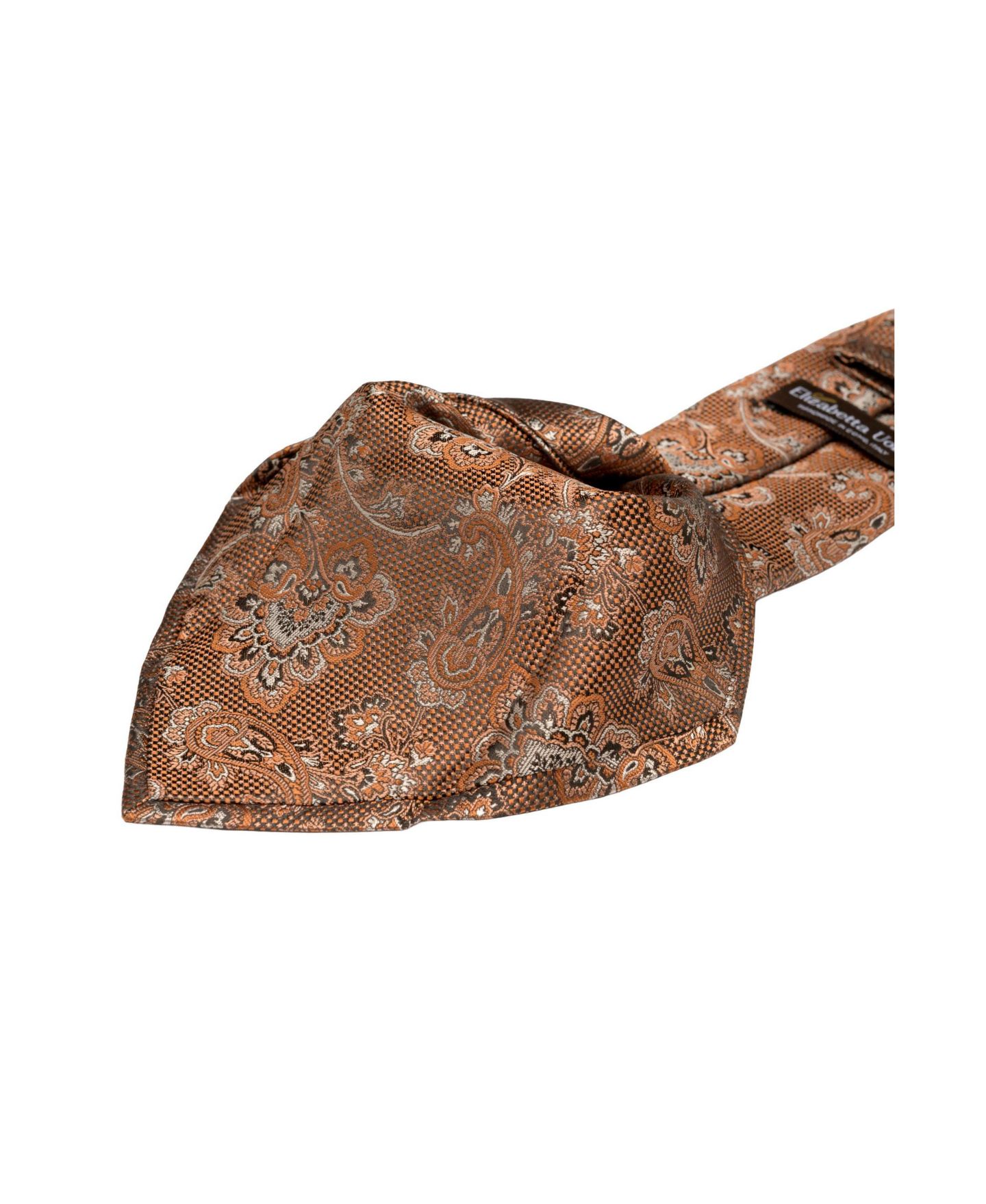 Мужские галстуки Elizabetta Montello - Silk Jacquard Tie for Men, цвет: Лососевый — фото 4