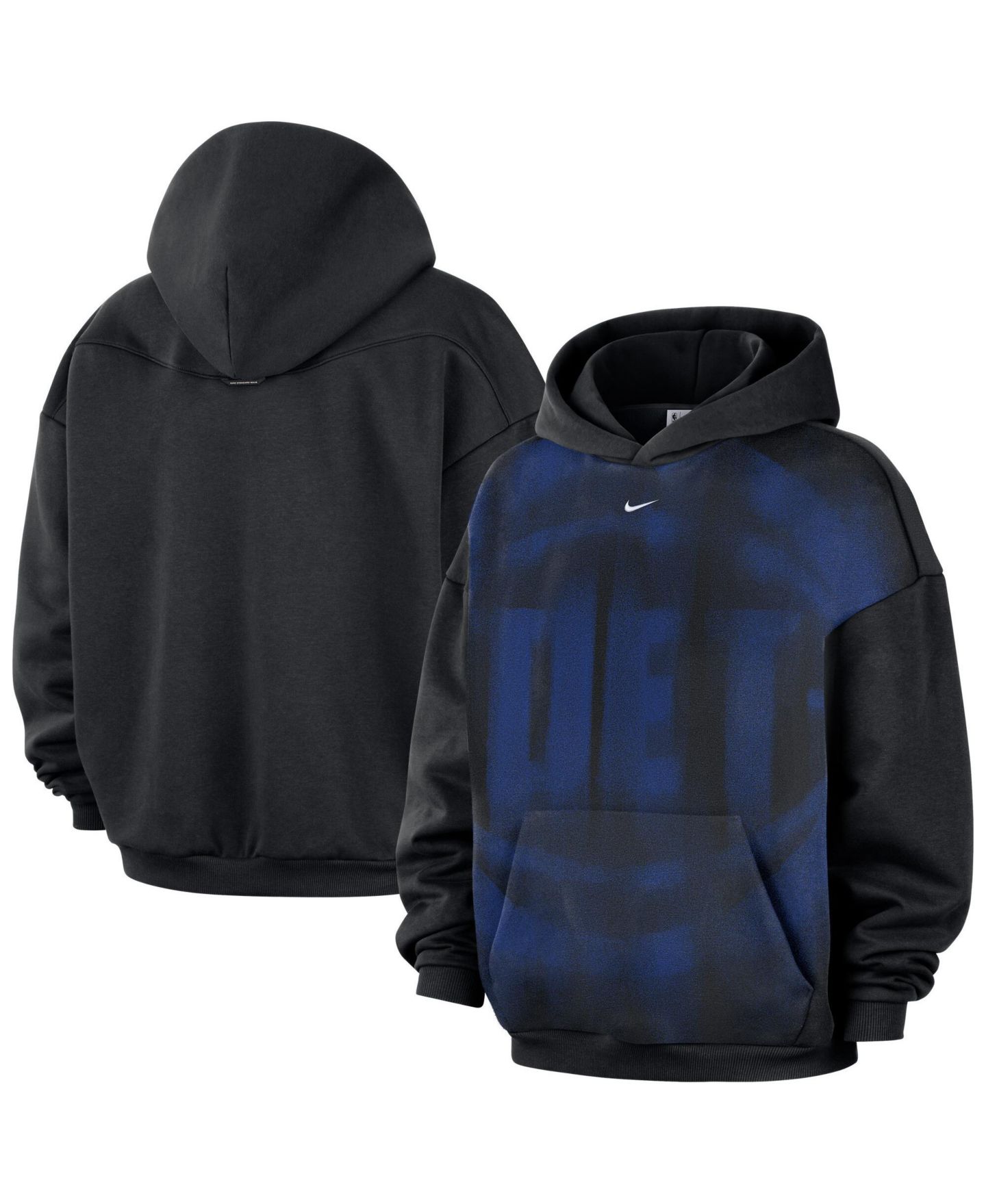 Мужское худи Nike Black Detroit Pistons 2026 Standard Issue Practice Icon Fleece Pullover — фото 1