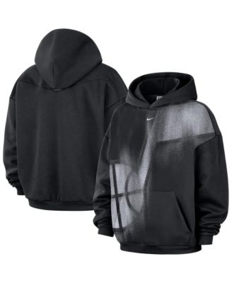Nike - Men's Black Utah Jazz 2026 Standard Issue Practice Icon Fleece Pullover Hoodie Black, White