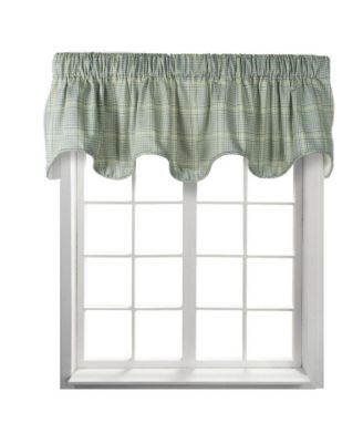 Harrington Cool Adjustable Window Lined Scallop Valance - 70x17" Lagoon