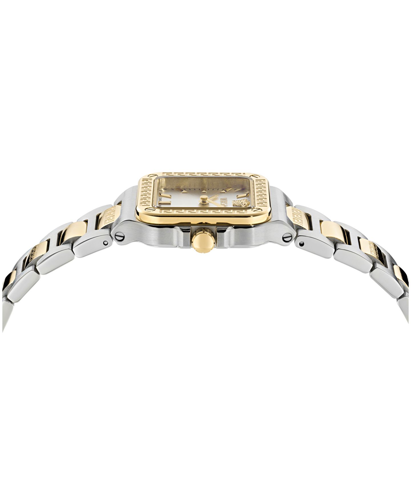 Женские часы Versace Greca Edge Two Tone Bracelet Watch, 30x30mm — фото 2