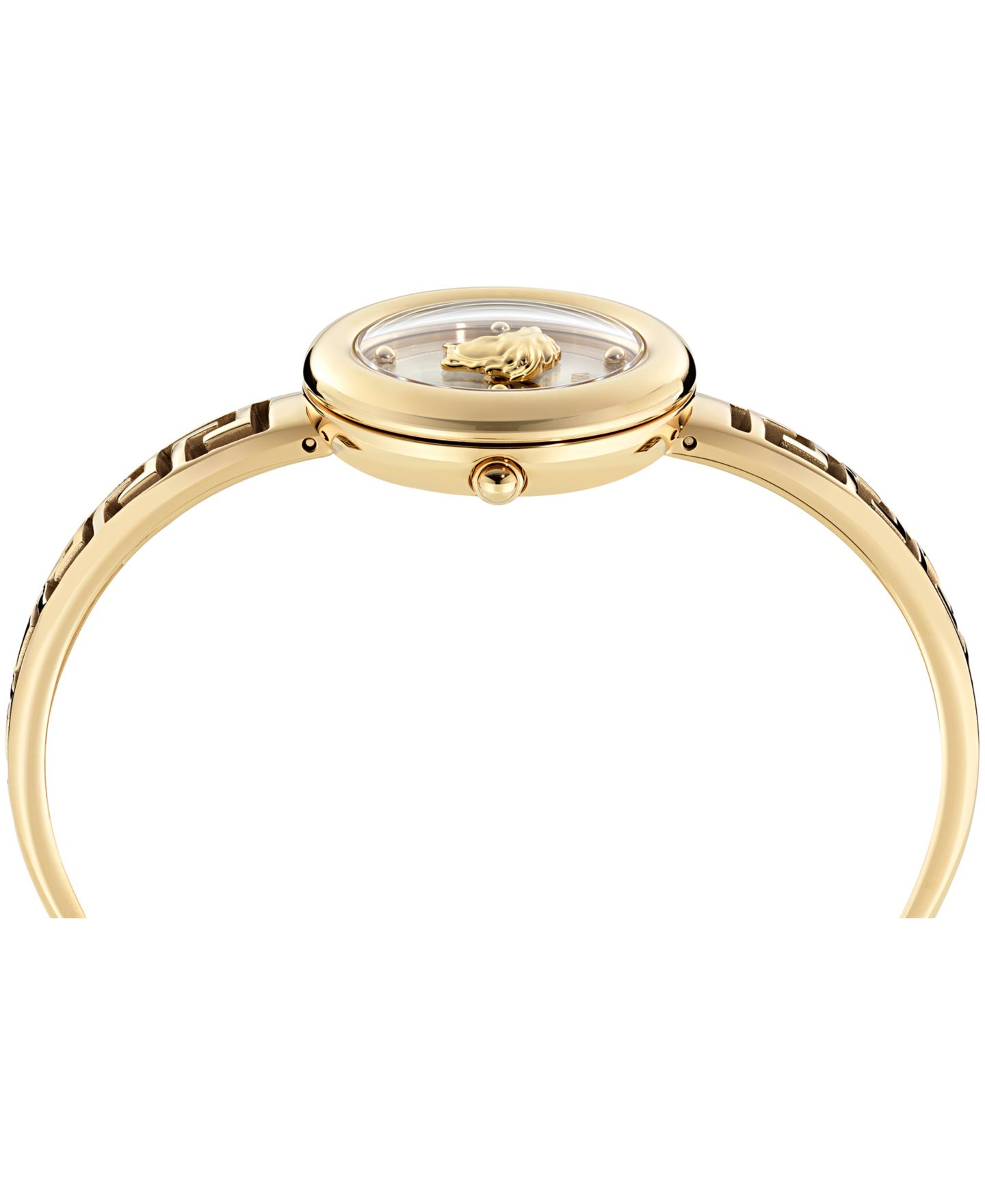 Женские часы Versace Medusa Eclipse с браслетом, жёлтое золото IP, 28 мм — фото 2
