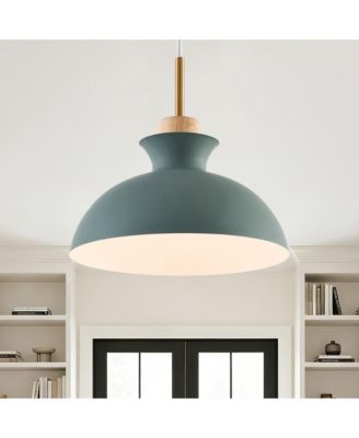 11" Modern Sage 1-Light Pendant Lighting Adjustable Chandelier for Kitchen Island