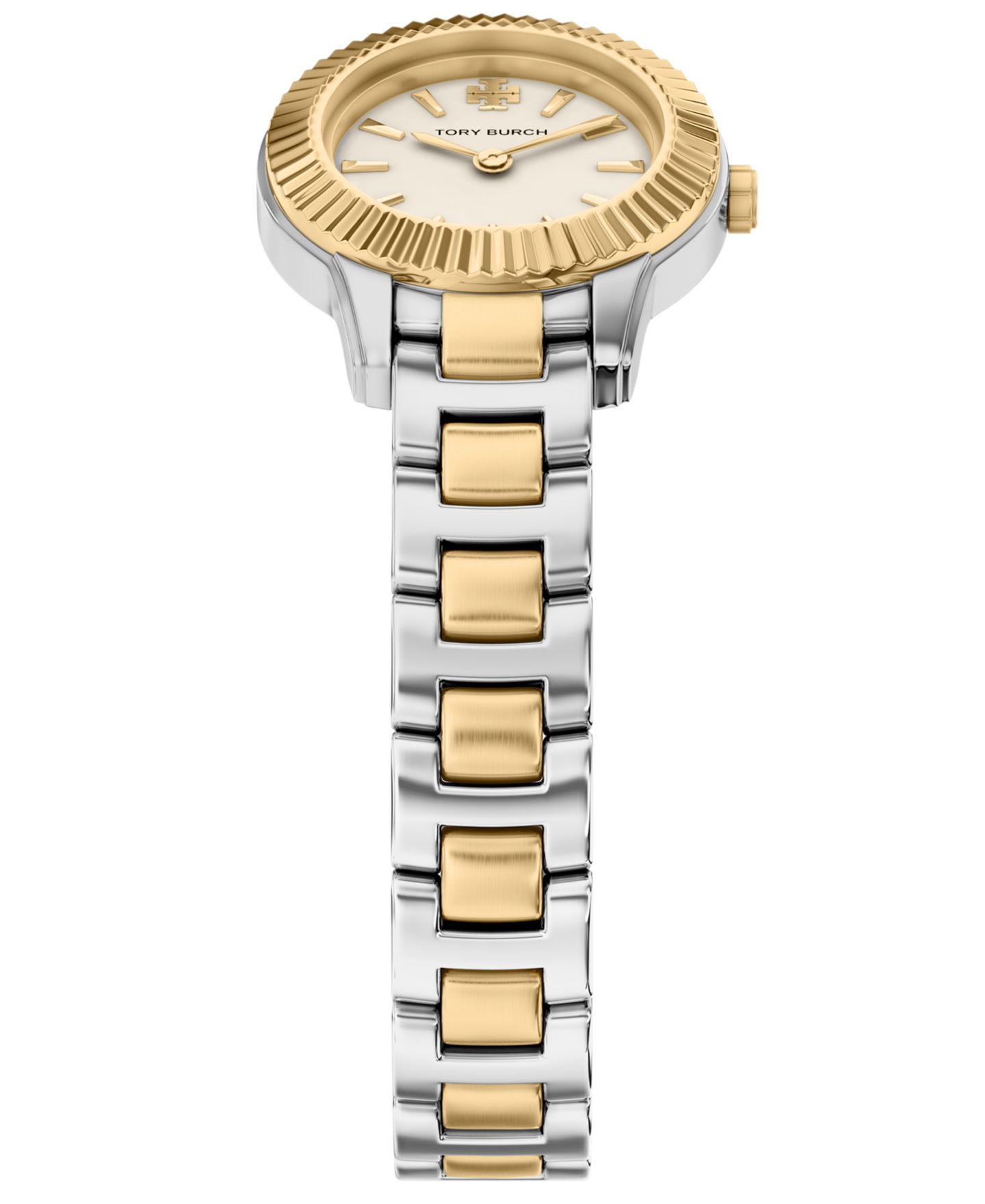 Женские часы Tory Burch Quartz Miller Two-Tone Stainless Steel Bracelet Watch 24mm Gift Set — фото 5