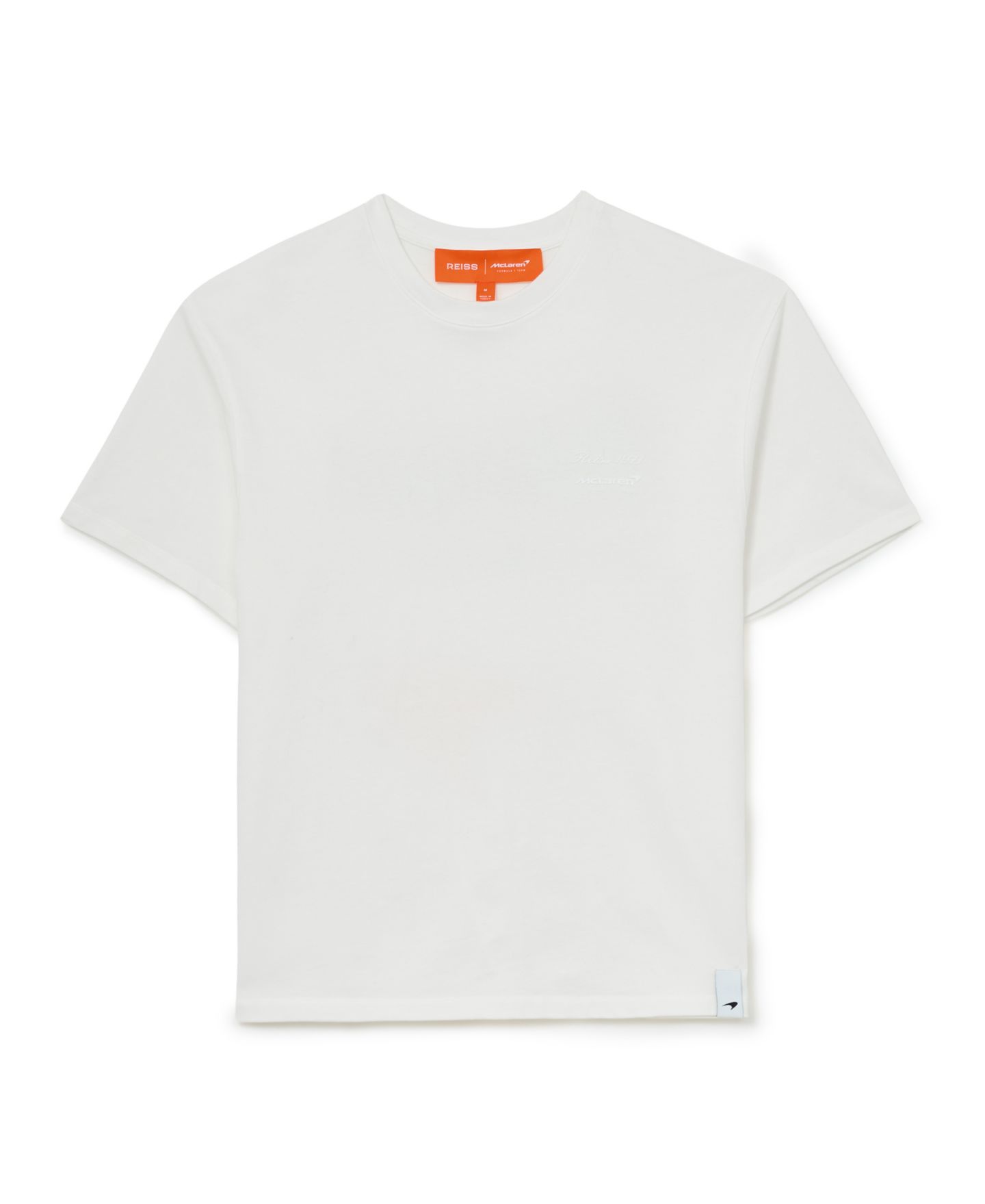 Мужская футболка REISS Stirling McLaren Racing Relaxed-Fit, цвет: Белый — фото 4