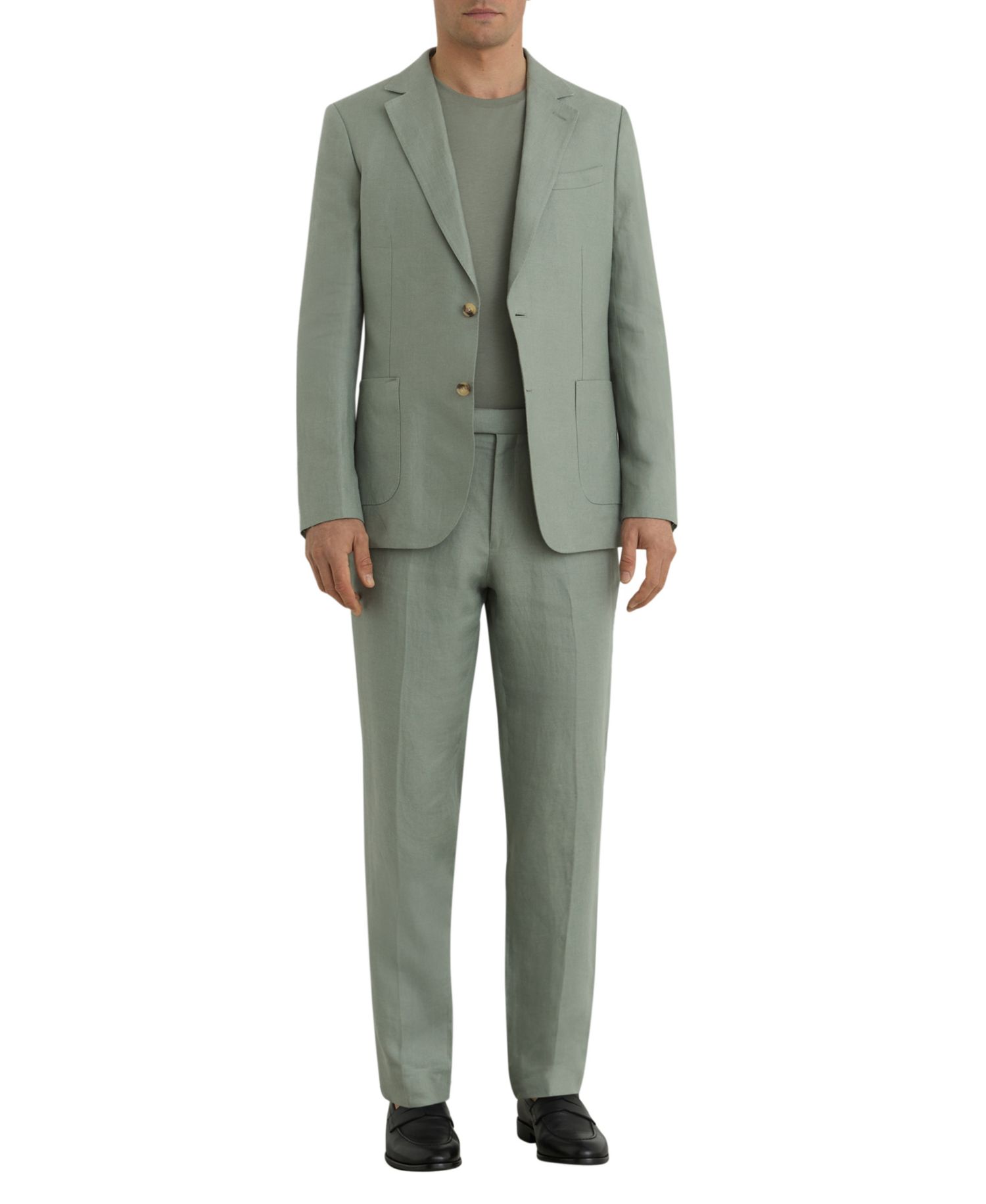 Men's Atlantic Single-Breasted Tailored-Fit Linen Blazer