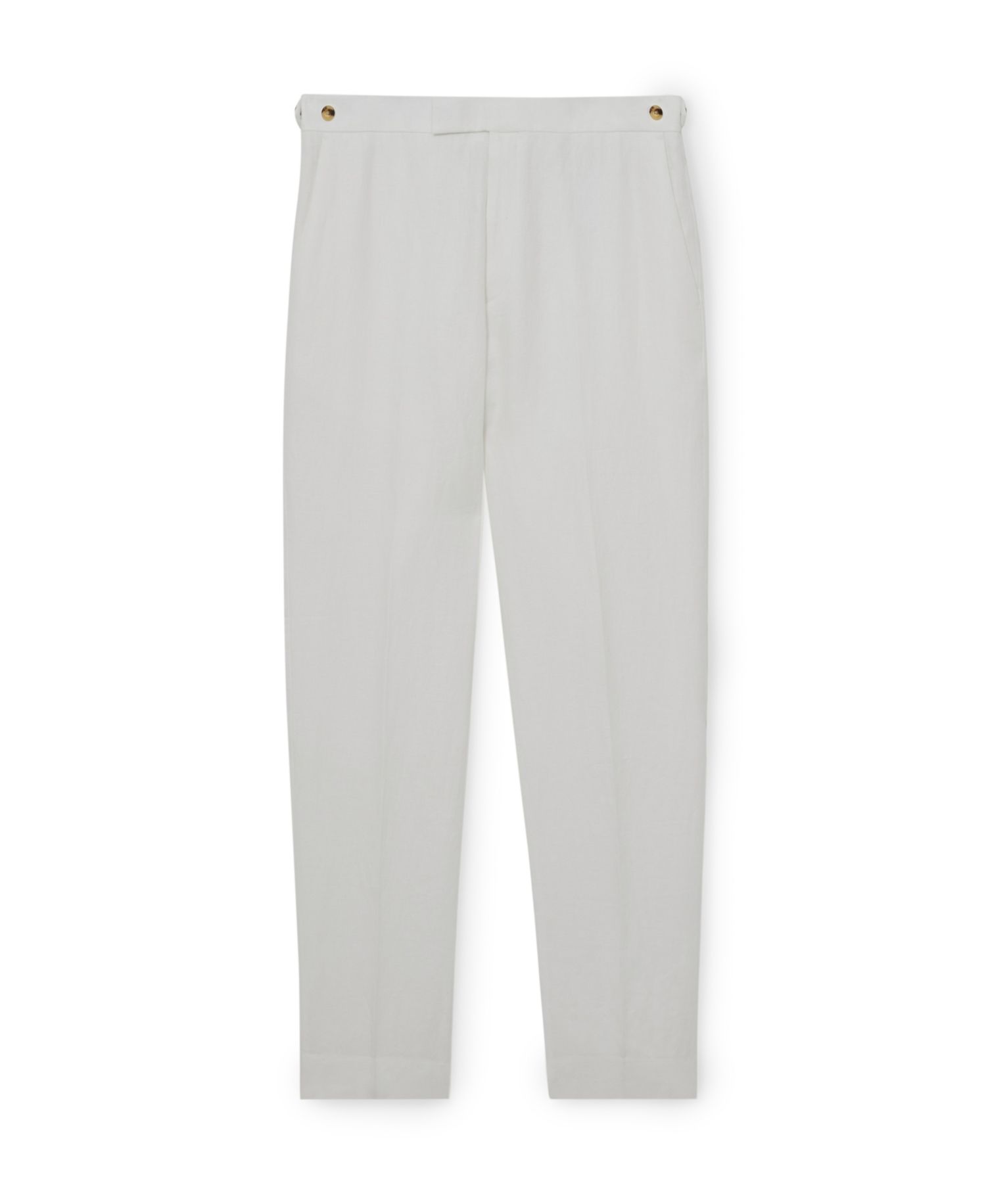 Men's Atlantic Linen Tailored-Fit Side Adjuster Waist Suit Pants