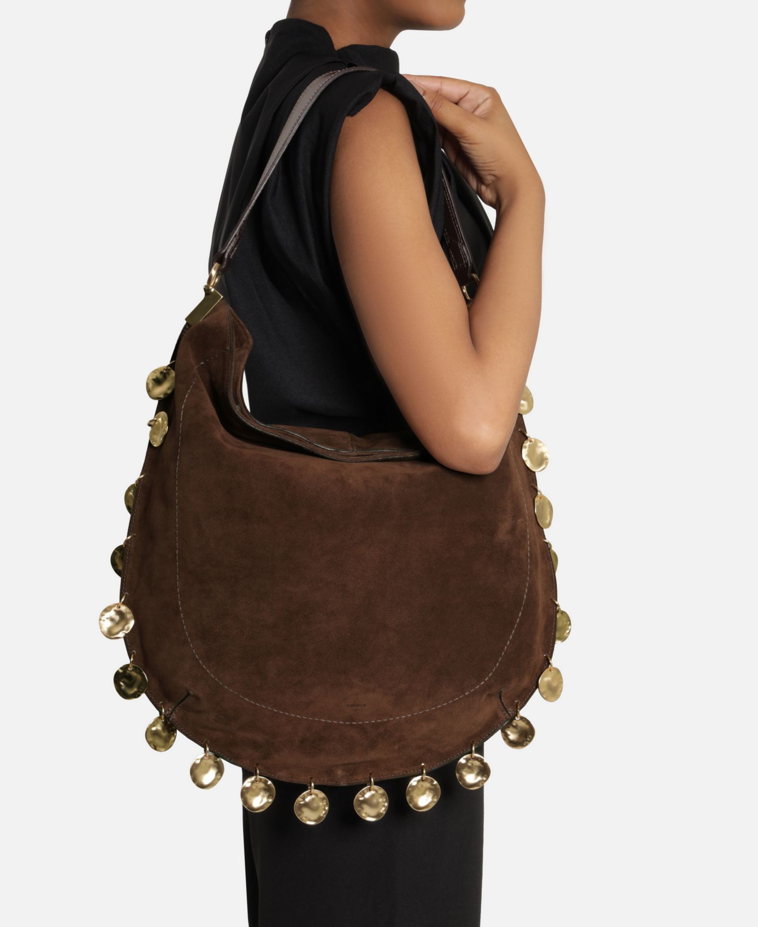 Kira Large Leather Hobo Handbag