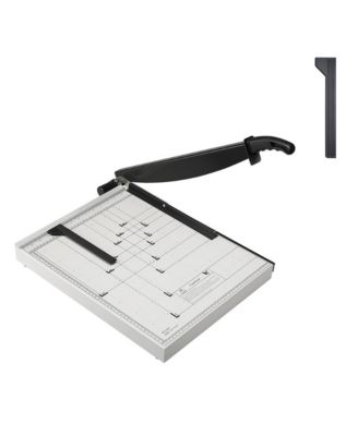Guillotine Paper Cutter 18 in Cut Length Heavy Duty Paper Trimmer with Guard Rail and Blade Lock