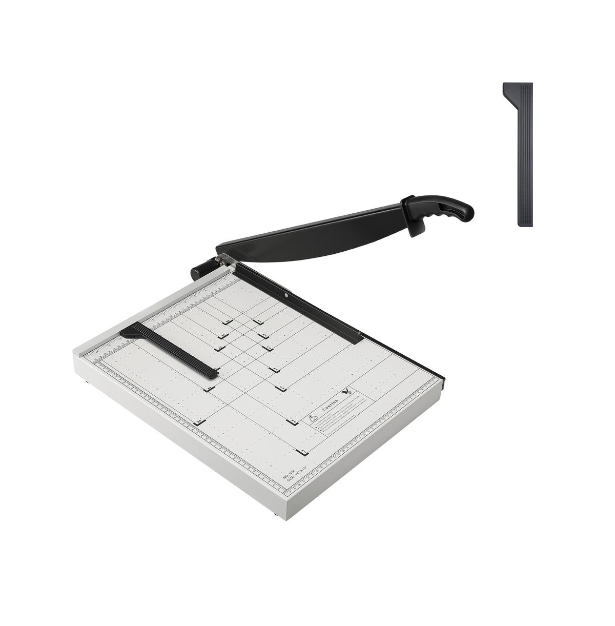 Bestcore Guillotine Paper Cutter 18 in Cut Length Heavy Duty Paper Trimmer with Guard Rail and Blade Lock - White