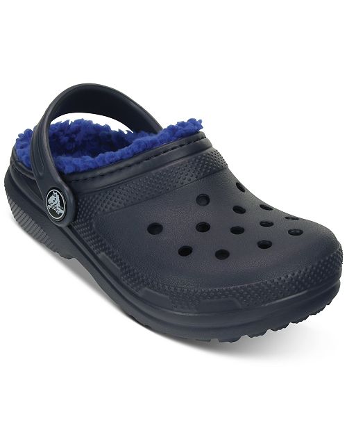 Crocs Classic Clogs with FauxFur Lining, Toddler Boys & Little Boys & Reviews Kids' Shoes
