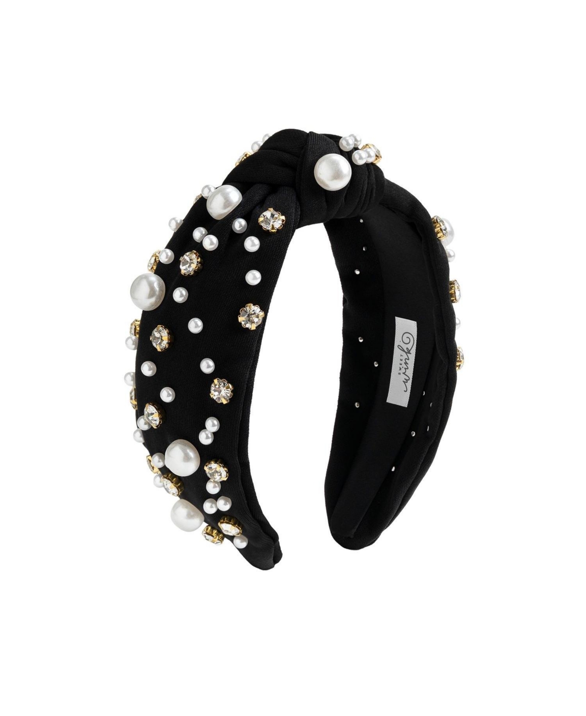 Sweet Wink Girls Pearl Gemstone Rhinestone Headband