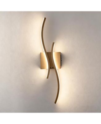 Battery Operated Wall Sconce Rechargeable Wireless Gold Wall Light with Remote Control
