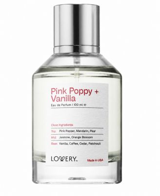 Pink Poppy and Vanilla Eau de Parfum Spray, Made in USA 3.4 oz