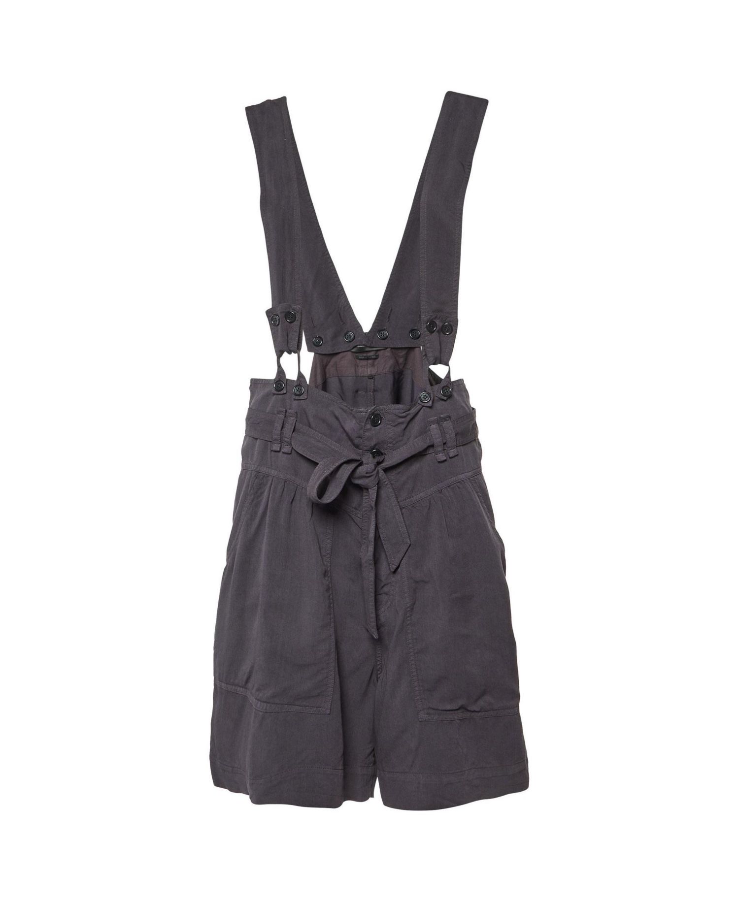 Women's High-Waisted Suspender Shorts, 7" Inseam