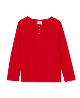 Big Boys Waffle Pajama Henley