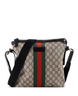 Medium Web Messenger Bag GG Coated Canvas