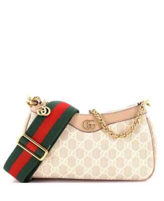 Small Ophidia Charm Shoulder Bag GG Coated Canvas