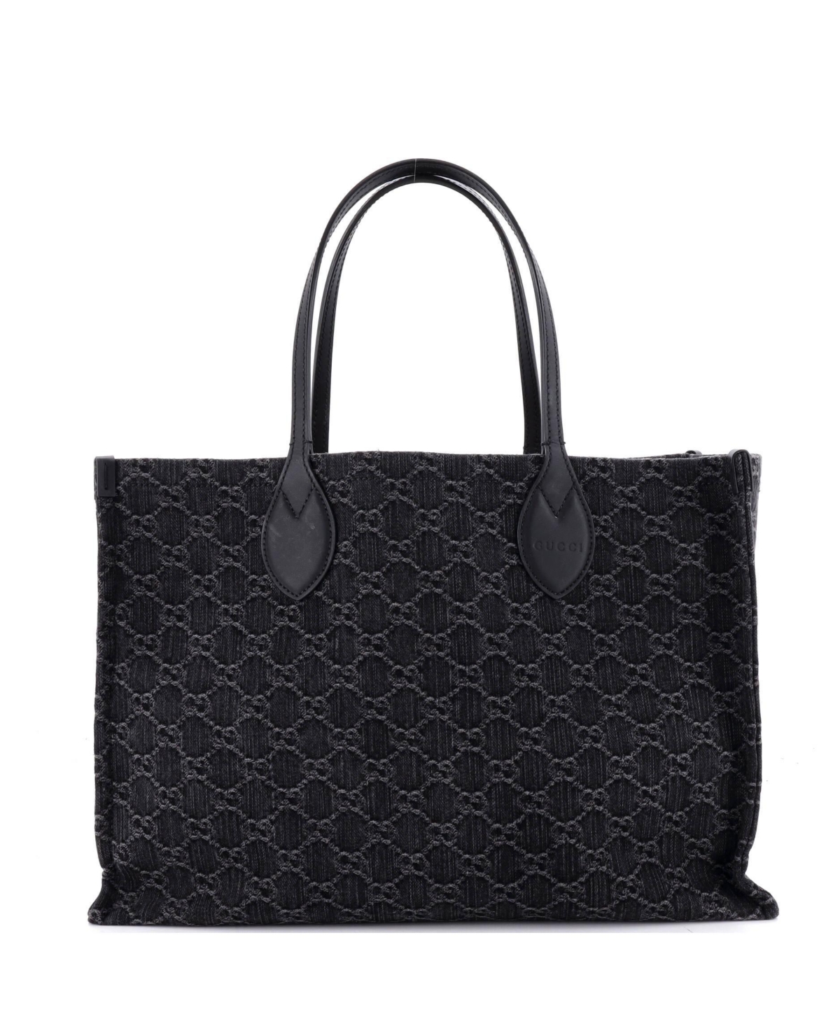 Pre-Owned Gucci Ophidia Laptop Denim Shopper Tote