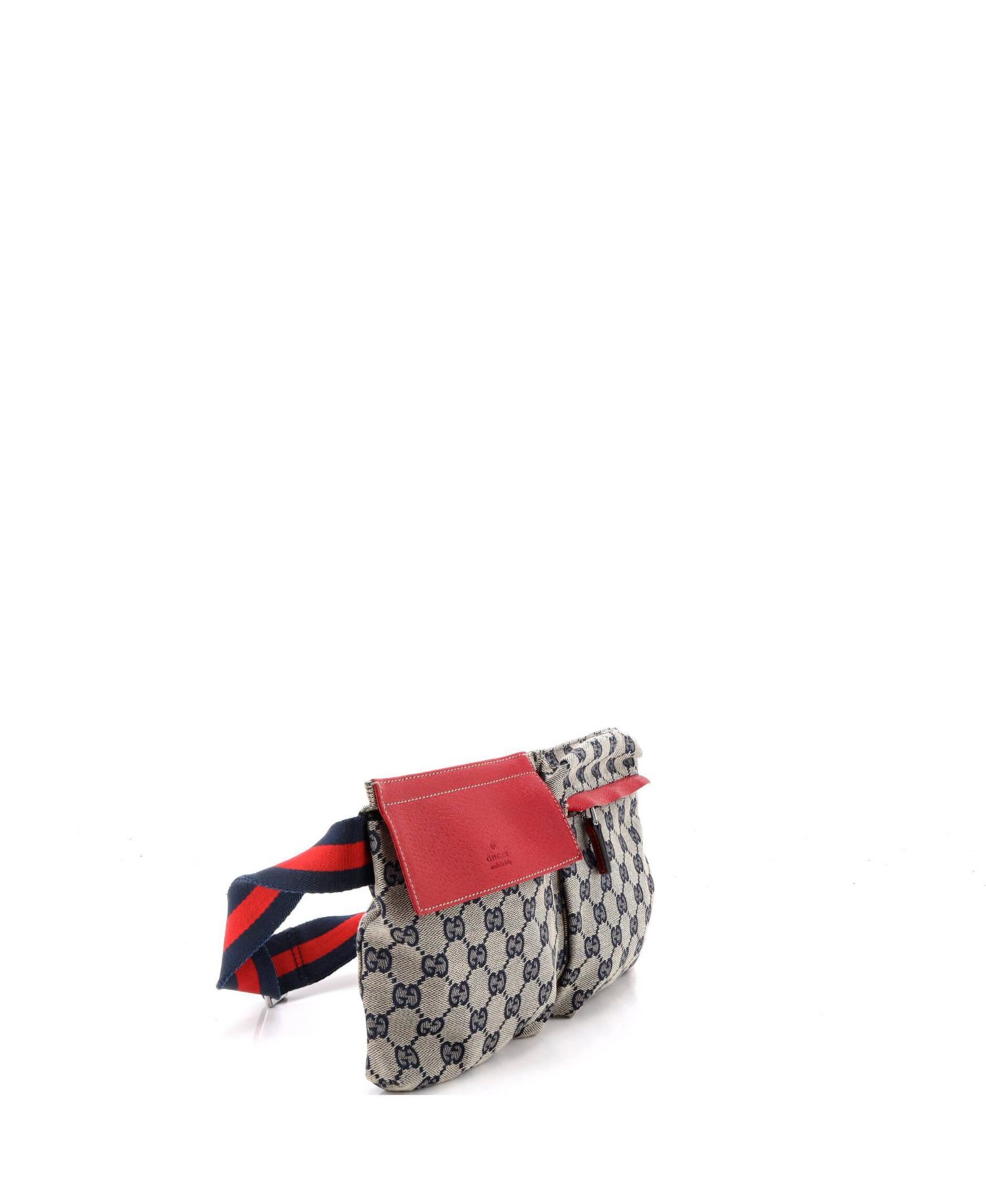 Vintage Double GG Canvas with Leather Belt Bag