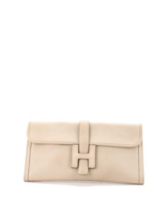 Pre-Owned Herm&eacute;s 29 Jige Elan Small Leather Clutch