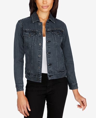 Lucky Brand Studded Denim Jacket