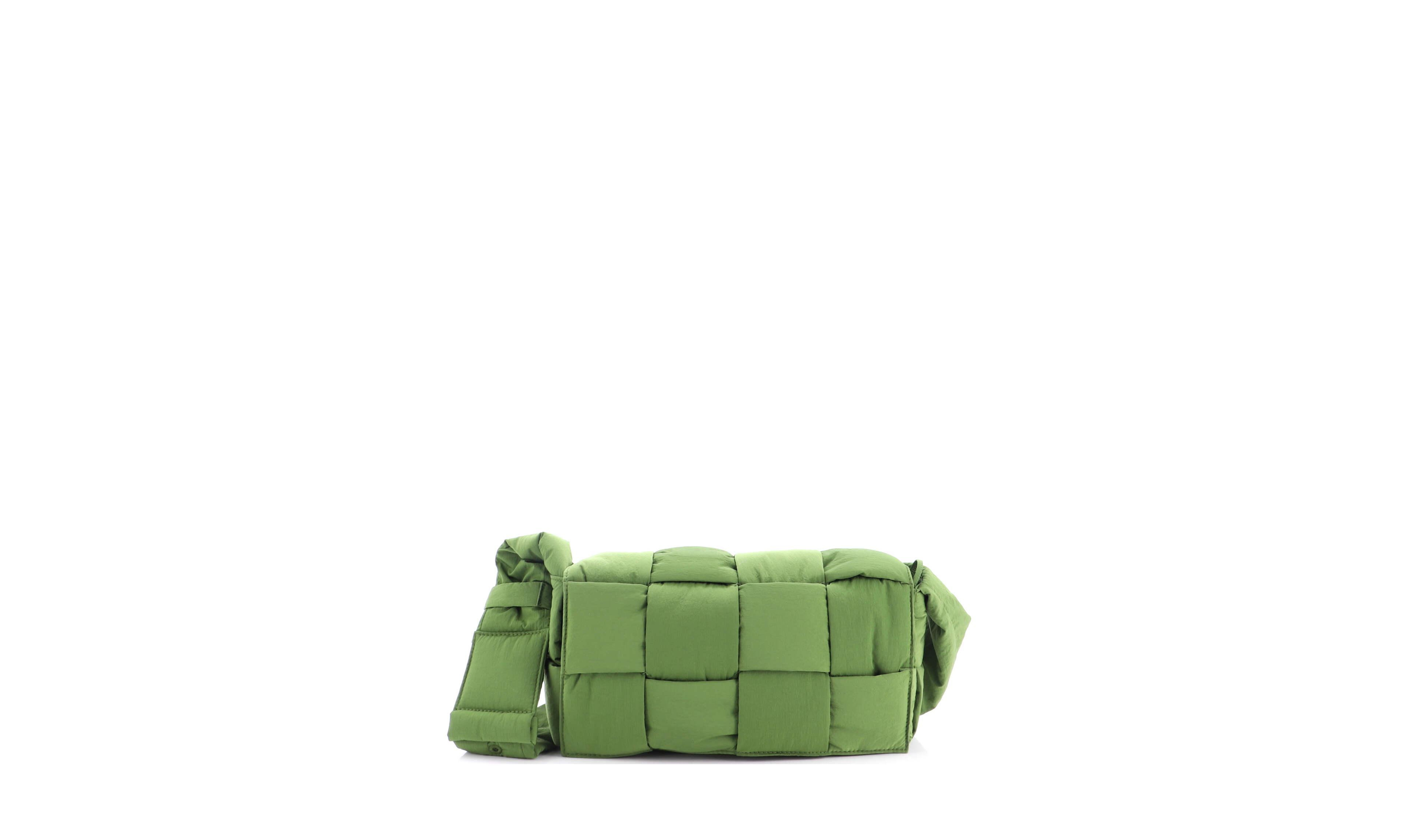 Pre-Owned Bottega Veneta Padded Tech Cassette Intrecciato Adjustable Crossbody Bag